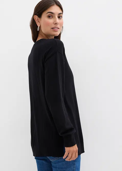 Mjuk mammatröja med amningsöppningar, av ekologisk bomull, bonprix