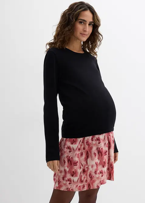 Mammaklänning med amningsöppning, av bomull och viskos, bonprix