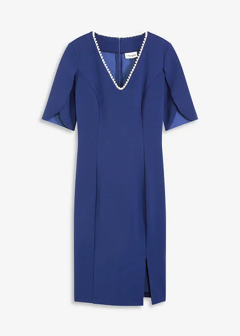 Fodralklänning med pärlapplikation, bonprix