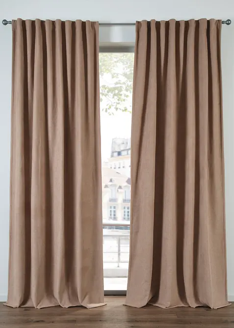 Termogardin med baksida i polarfleece (1-pack), bonprix