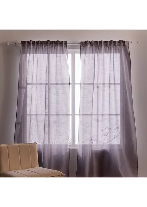 Gardinlängd med lätt glansig effekt (1-pack), även i längre modell, bonprix