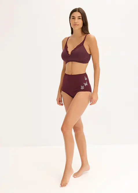 Midjetrosa med ekologisk bomull (3-pack), bonprix