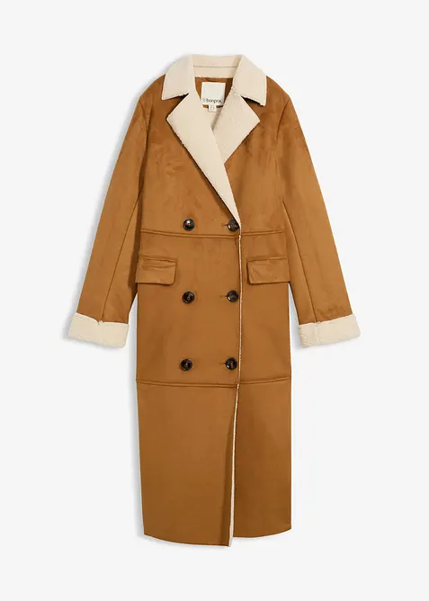 Kappa i skinnimititation med värmande teddyfoder, bonprix