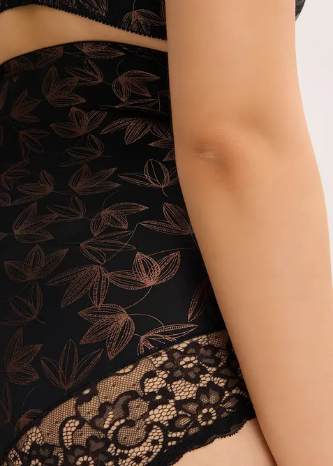 Skimrande trosa med hög midja och kraftigt formande effekt, bonprix