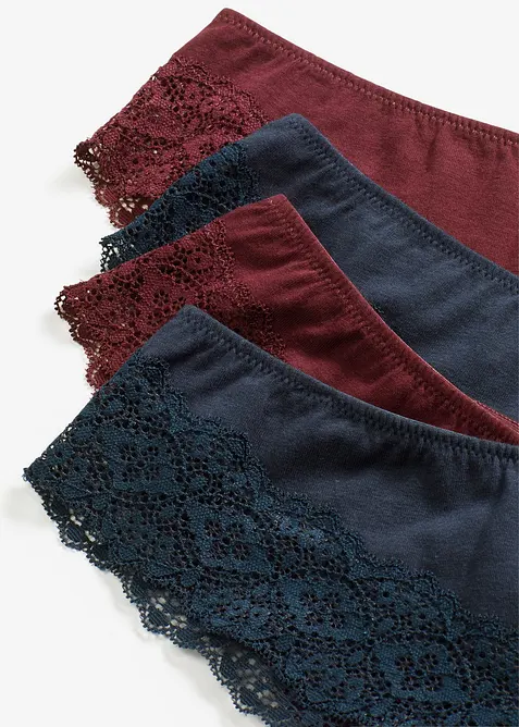 Braziliantrosa med  ekologisk bomull (4-pack), bonprix