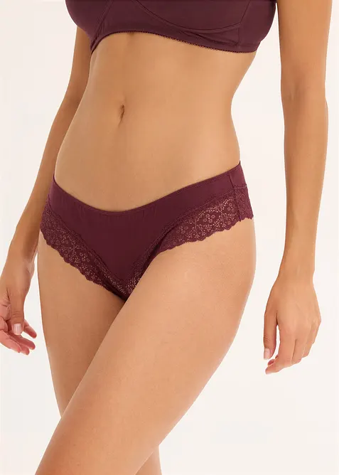 Braziliantrosa med  ekologisk bomull (4-pack), bonprix