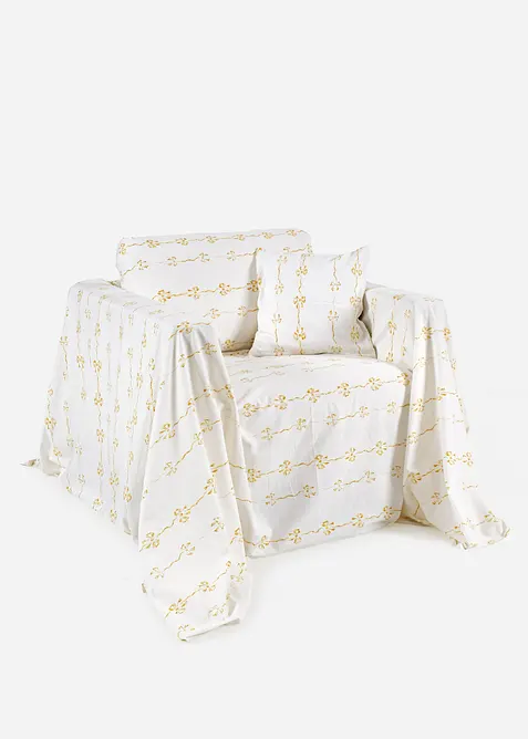 Överkast med rosetter, bonprix