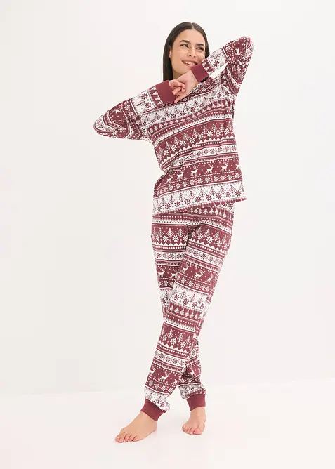 Pyjamas i ekologisk bomull, bonprix