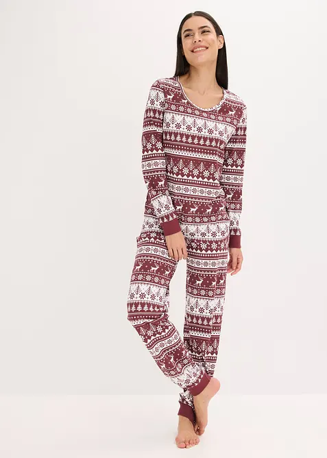 Pyjamas i ekologisk bomull, bonprix