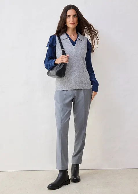 Slipover med alpackaull, bonprix