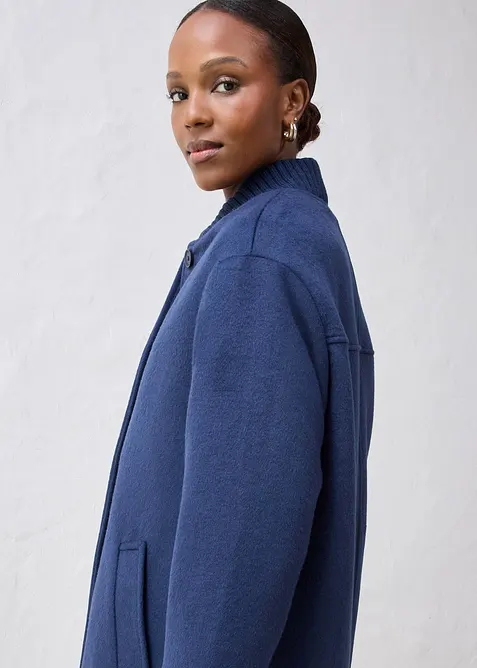 Yllekappa med stickade detaljer, bonprix