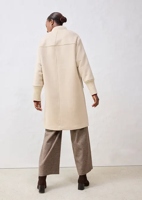 Yllekappa med stickade detaljer, bonprix