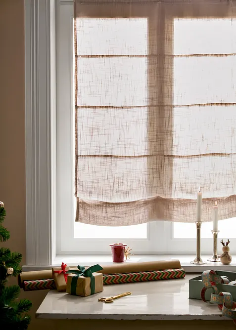 Hissgardin med linnelook, bonprix