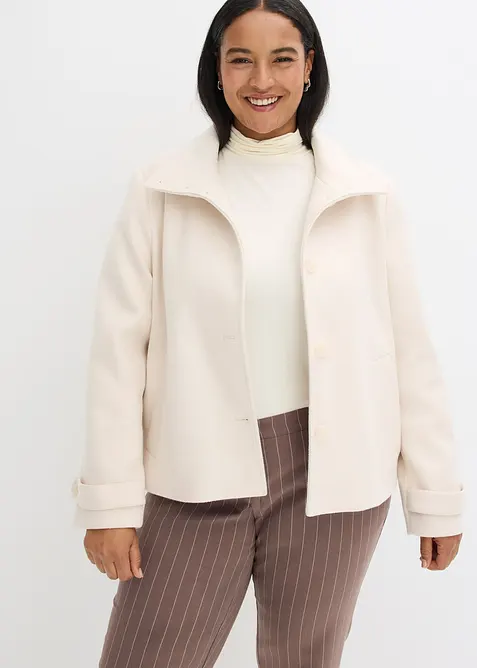 Jacka med yllelook, bonprix