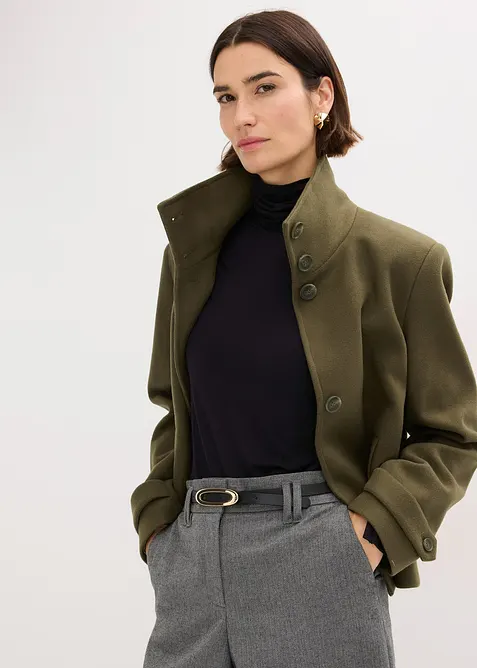 Jacka med yllelook, bonprix