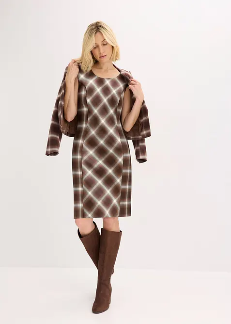 Rutig klänning, bonprix