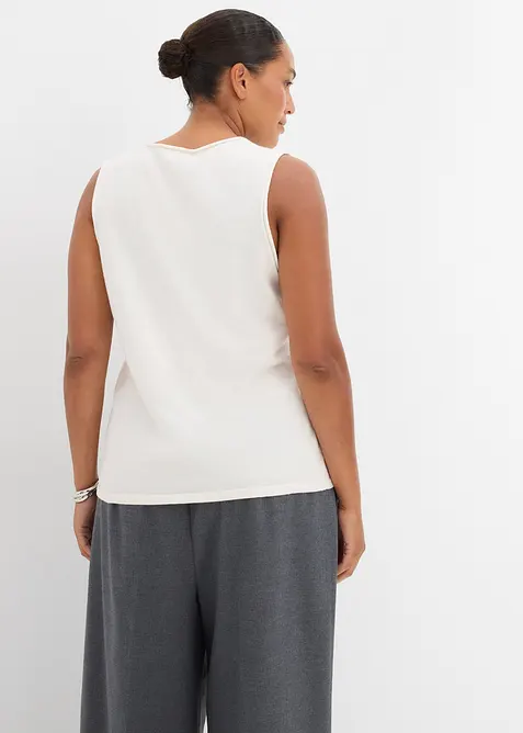 Stickat linne av ren bomull, bonprix