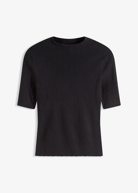 Ribbad tröja, bonprix