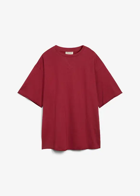 Lång T-shirt i ren bomull, bonprix