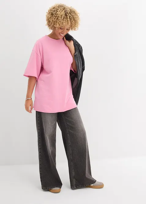 L&aring;ng sweatshirt i bomull, bonprix