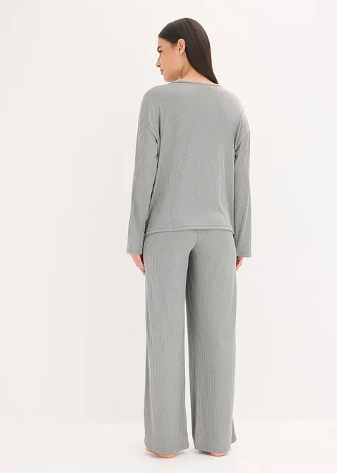 Pyjamas i mjuk pointellejersey, bonprix