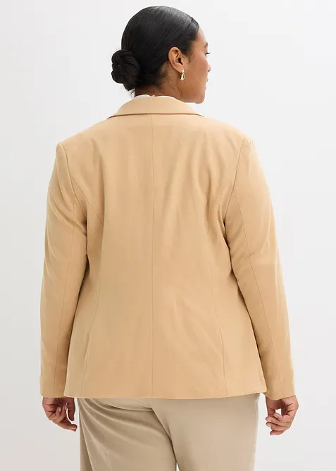 Jerseykavaj i bomull, figursydd, bonprix