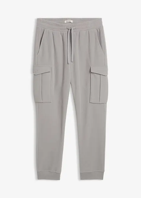 Värmande cargobyxa i fleece, normal passform, bonprix