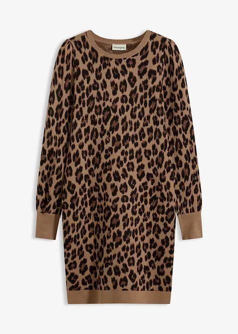 Stickad klänning, bonprix