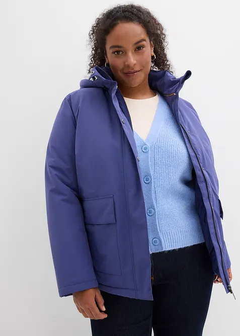 Vinterjacka med påsydda fickor, bonprix