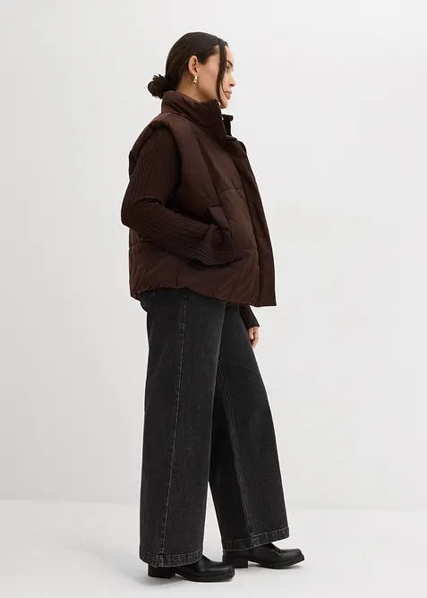 Wide Leg Jeans Mid Waist, Full Length, bonprix