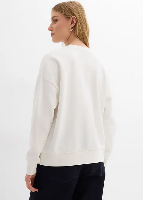 Oversizesweatshirt av ekologisk bomull, bonprix