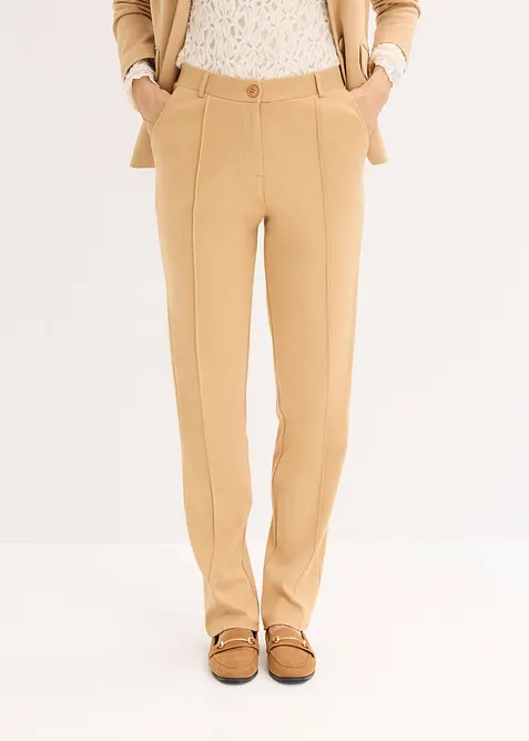 Jerseybyxa med bomull och stråveck, bonprix