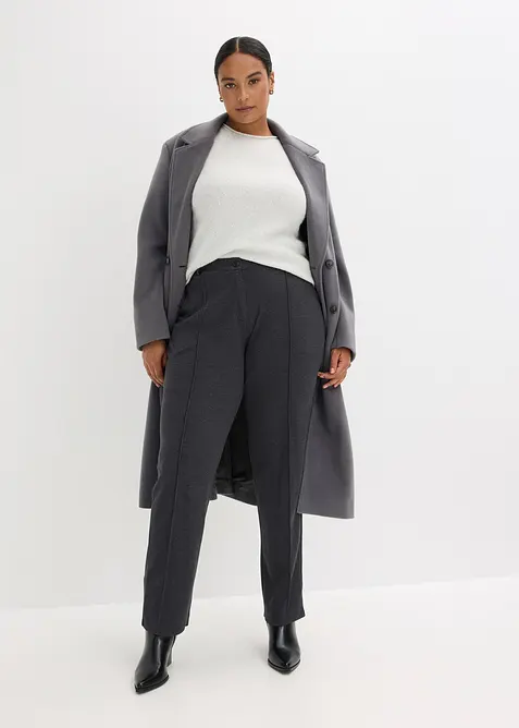 Jerseybyxa med bomull och str&aring;veck, bonprix