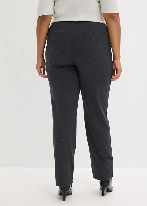 Jerseybyxa med bomull och str&aring;veck, bonprix