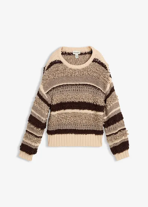 Stickad tröja i oversizemodell, bonprix