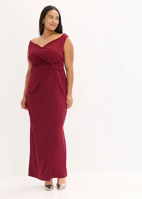 Singoallaklänning i kräppat material med struktur, bonprix