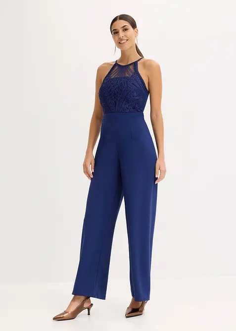 Jumpsuit med spets, bonprix