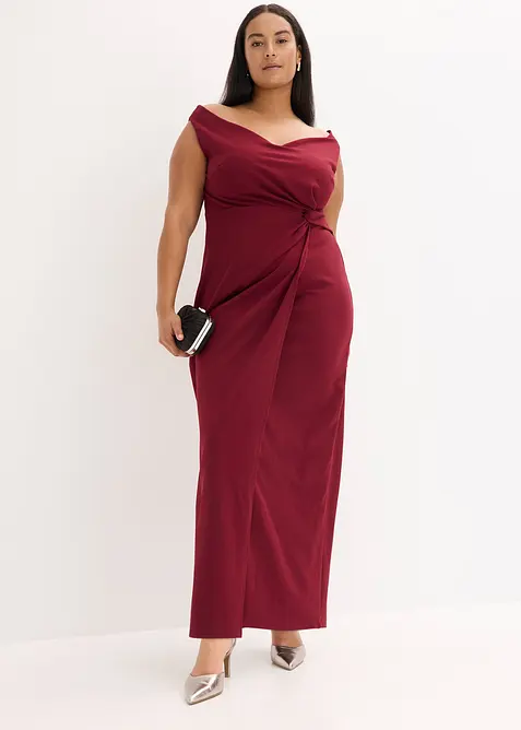 Singoallaklänning i kräppat material med struktur, bonprix