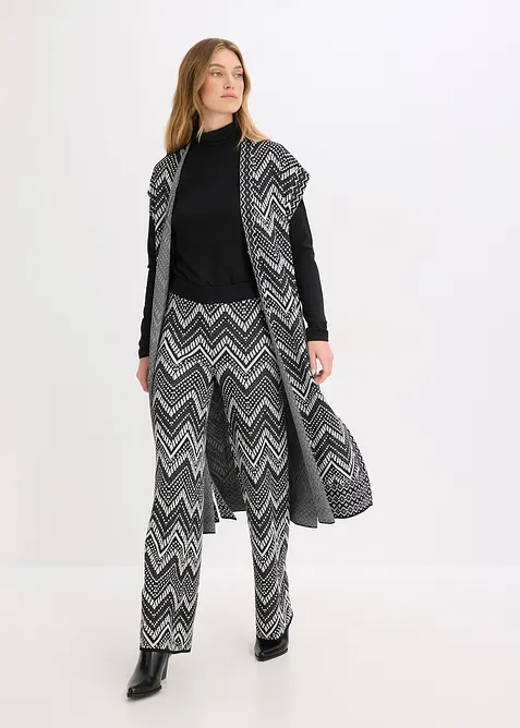 Stickad byxa, bonprix