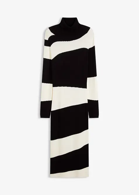 Stickad klänning, bonprix