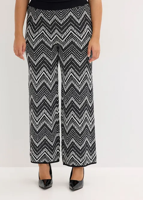 Stickad byxa, bonprix