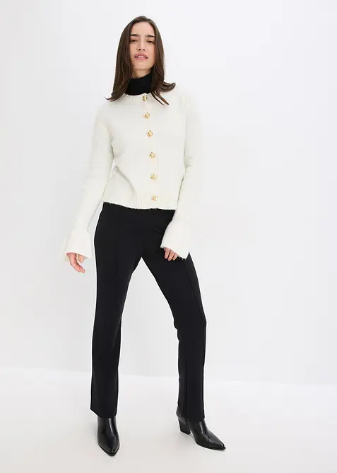 Cardigan med dekorativa knappar, bonprix