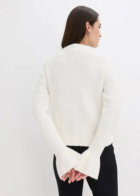 Cardigan med dekorativa knappar, bonprix