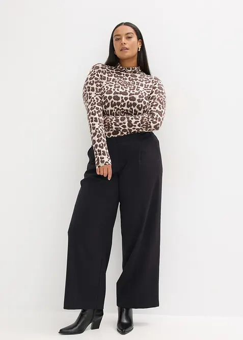 L&aring;ng&auml;rmad topp i mjuk viskosmix, bonprix