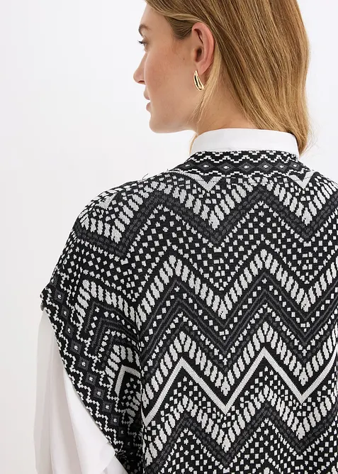 Stickad väst, bonprix