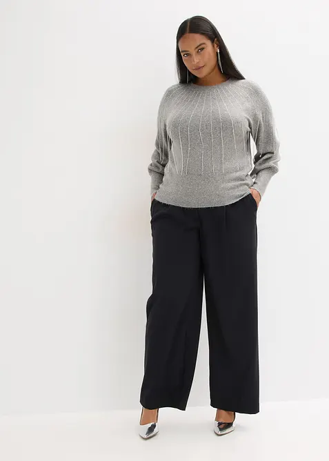 Tröja med strassapplikation, bonprix