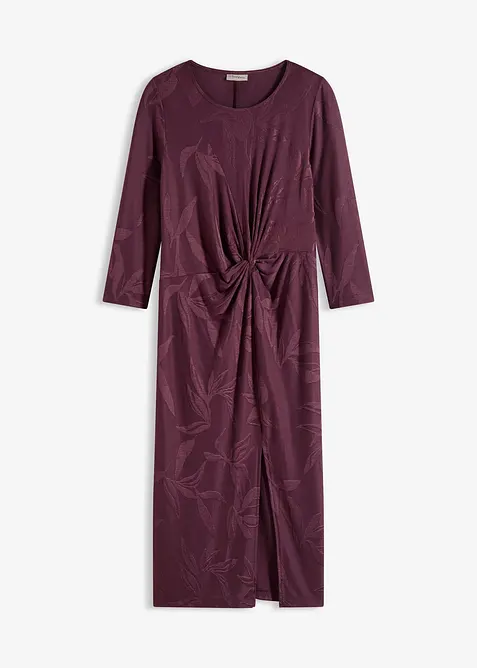 Mellanlång jacquardklänning, bonprix