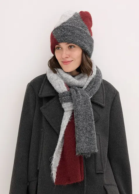 Halsduk och mössa (2 delar), bonprix