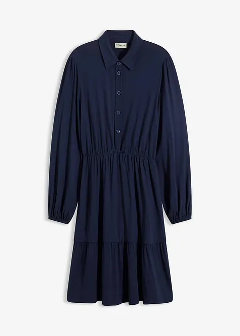 Jerseykl&auml;nning av viskosmix, bonprix