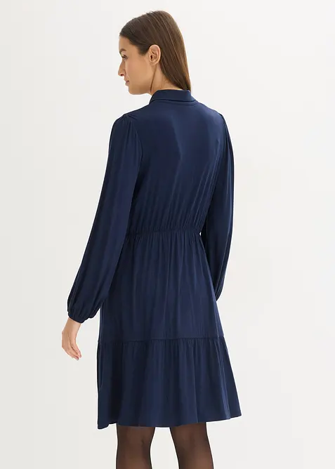 Jerseykl&auml;nning av viskosmix, bonprix